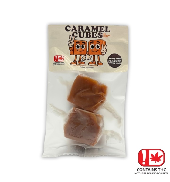 100mg Delta-8 Caramel Cubes
