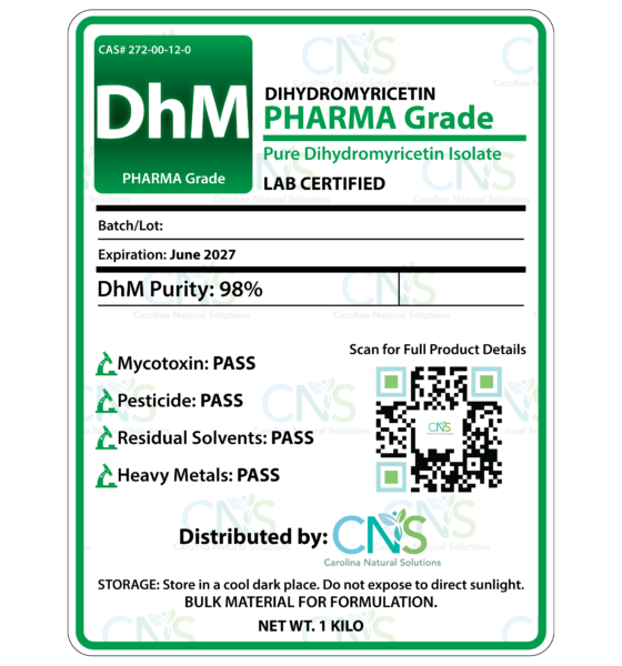Bulk Dihydromyricetin Powder (CAS# 272-00-12-0)